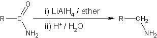 Reductie van amiden tot amines