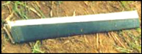 The left side leading edge which separated from the airframe; found on the day of the accident