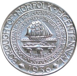 Norfolk, Virginia, Bicentennial half dollar