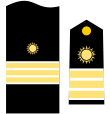 Divisa teniente coronel del Cuerpo de Intendencia de la Armada