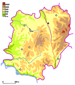 Krassó-Szörény megye térképe