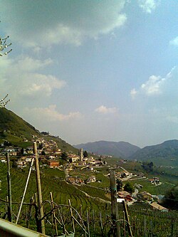 Skyline of Valdobbiadene