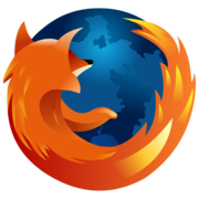 Logo kedua Firefox yang digunakan tahun 2004-2009