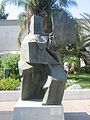 Taichi Thrust, bronze sculpture by Ju Ming, 1990, Tel Aviv Museum of Art, Tel Aviv, Israel