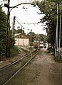 Zugkreuzung am Depot Rüders­dorf (1990)