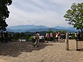 山頂から丹沢山地や富士山