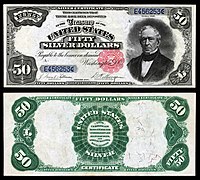 $50 Silver Certificate, Series 1891, Fr.331, depicting Edward Everett