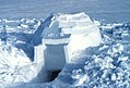 Nedokončan iglu, zimsko bivališče Inuitov