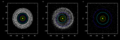 Image 6Simulation showing outer planets and Kuiper belt: a) Before Jupiter/Saturn 2:1 resonance b) Scattering of Kuiper belt objects into the Solar System after the orbital shift of Neptune c) After ejection of Kuiper belt bodies by Jupiter   Orbit of Jupiter   Orbit of Saturn   Orbit of Uranus   Orbit of Neptune (from Formation and evolution of the Solar System)