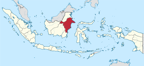 Wawidangan Kalimantan Timur ring Indonésia