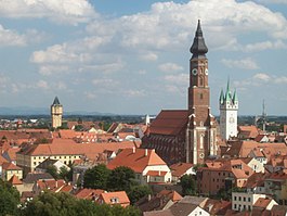 Uitzicht over Straubing