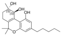 Strukturformel (+)-trans-Cannabitriol