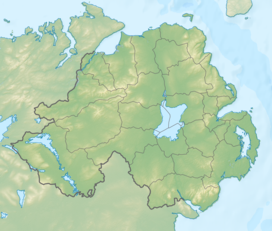 Map showing the location of Rostrevor Forest