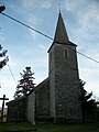 Clocher de l'église Saint-Jean-Baptiste de Jaunac.