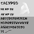 Schrift Calypso, 1958