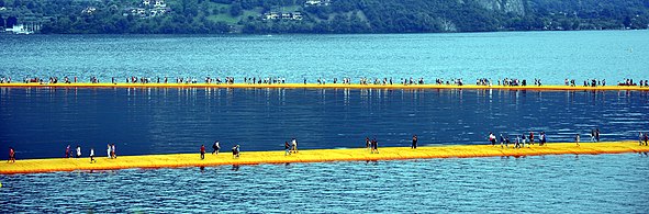 "The Floating Piers" Iseo-Séi, Italien 2016