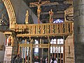 Intérieur de l'église, le jubé, vue d'ensemble.