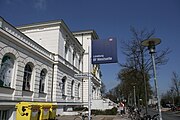 Ehemaliges Stationsschild der Bahnanlage Lüneburg-West