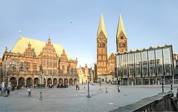 Balaikota Bremen, Katedral Santo Petrus dan parlemen