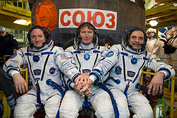 Scott Kelly, Gennadi Padalka, Michail Kornijenko