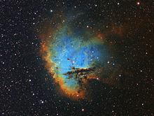 NGC 281 - Amateur Narrowband Image (SII = Red, H-alpha = Green, OIII = Blue)