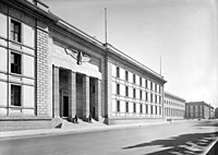 La Nova Cancelleria del Reich fotografiada des de Voßstraße el 1939.