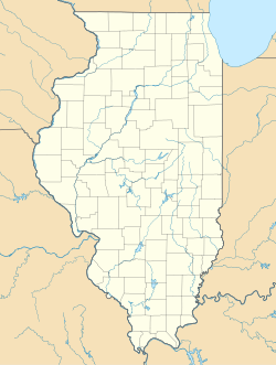 Map showing the location of Spring Lake State Fish and Wildlife Area