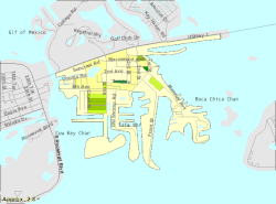 U.S. Census Bureau map showing CDP boundaries