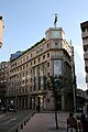 Caixa de Pontevedra building on the southeast side of the square