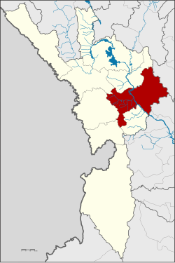 แผนที่จังหวัดตาก เน้นอำเภอเมืองตาก