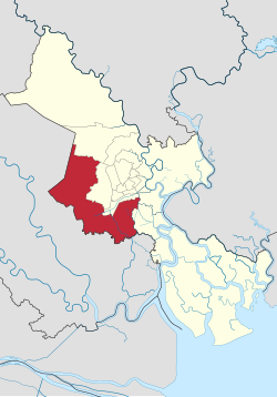 Position in the metropolitan area of HCMC