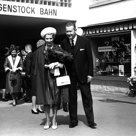 Queen Ingrid of Denmark on the Bürgenstock, late 1940s