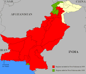 Kart over Vest-Pakistan