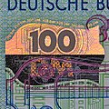 Kinegramm auf einer 100-DM-Banknote BBk-IIIa