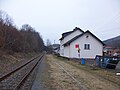 Bahnhof Raschau (b Schwarzenberg/Erzgeb), Blick in Richtung Annaberg (2016)