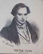 Portrait de Victor Hugo en 1828, par Achille Devéria.