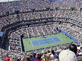 Tenisowy stadion Arthur Ashe zapewnia doskonałą widoczność