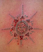 Yan Paet-thit, a Thai yantra tattoo