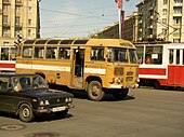 Autobus PAZ-3201 v Sankt Petěrburgu (býv. Leningrad)