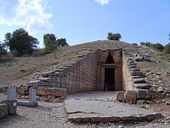 La entrada en el tesoro de Atreo