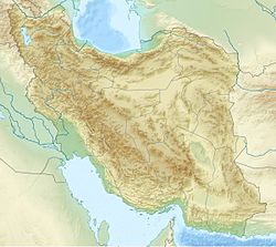 Chữ khắc Behistun trên bản đồ Iran