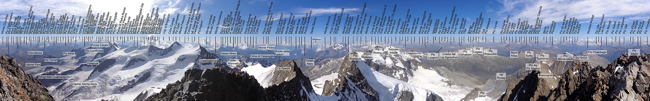 Panorama of Piz Bernina