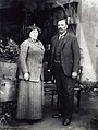 Annie Emmett and Louis Botha in Rustenburg around 1915, while Louis was prime minister of the Union of South Africa.