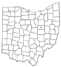 Location of Millersburg, Ohio