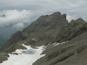 Vista sul Pizzo Recastello dal Tre Confini