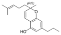 Strukturformel Cannabichromevarin