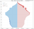 Population pyramid of Italy (Constrictive)