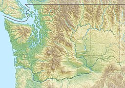 Location of Lake Wenatchee in Washington, USA.