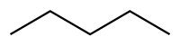 Structuurformule van n-pentaan