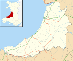 Llanon is located in Ceredigion